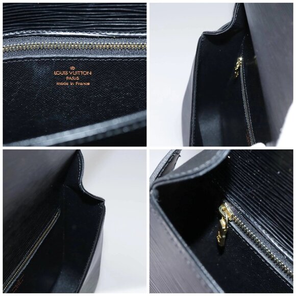 LOUIS VUITTON Epi Saint Cloud GM Shoulder Bag Black Noir - Picture 15 of 16